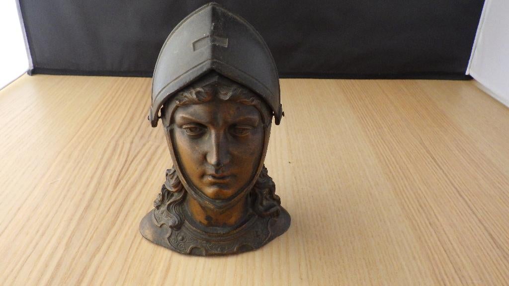 bronzen retro hoofd als inkthouder, Ophalen of Verzenden, Overige typen