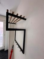 Moderne Kapstok - Zwart Metaal & Hout (70x35x77cm), Zo goed als nieuw, Minder dan 100 cm, Metaal, Ophalen