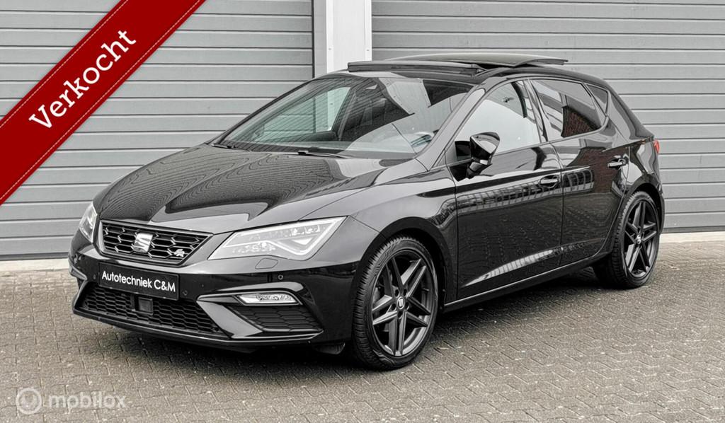 Seat Leon 1.5 TSI FR 150PK/DSG/ACC/PANO/CAMERA/BEATS/VIRTUAL, 1498 cc, Zwart, 150 pk, Leon