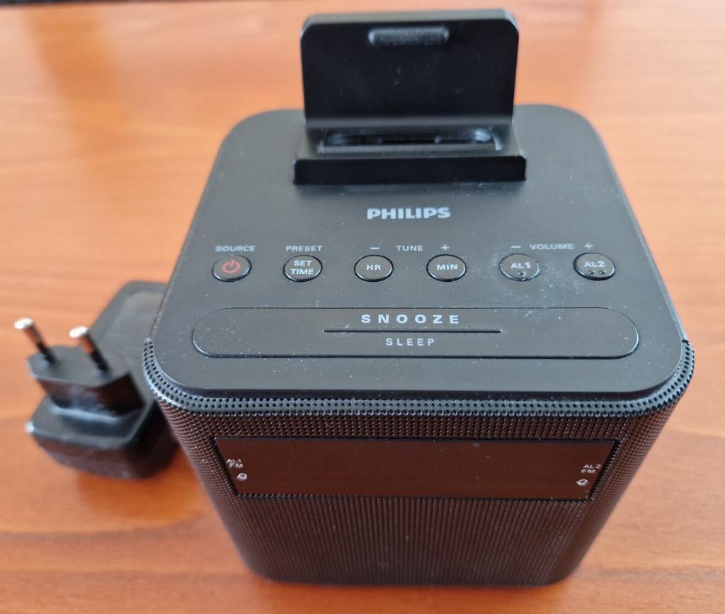 Philips AJ3200/12 digitale klokradio + docking station zgan, Ophalen of Verzenden, Zo goed als nieuw, Overige typen