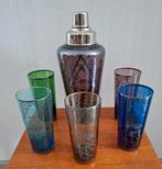 Vintage jaren 50 Italiaanse murano cocktail shaker set, Ophalen of Verzenden