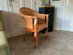 Te koop een leuke rotan of pitriet stoel., Huis en Inrichting, Stoelen, Gebruikt, Overige kleuren, Riet of Rotan, Ophalen of Verzenden