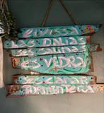 Uniek Ophangbord Ibiza Stranden - Handgeschilderd Hout, Huis en Inrichting, Woonaccessoires | Wanddecoraties, Ophalen of Verzenden