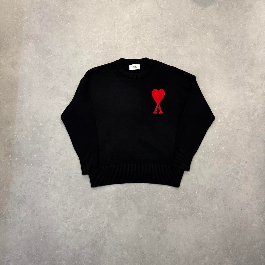 Ami Paris sweater, Verzenden, Zo goed als nieuw, Maat 48/50 (M), Zwart