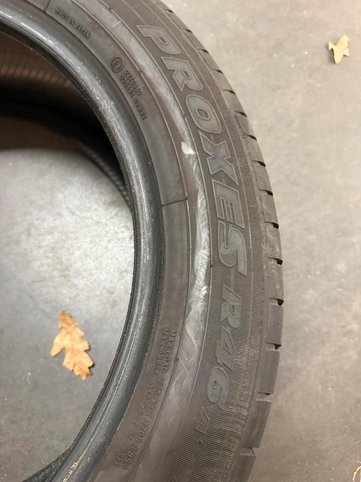 2x Toyo Proxes R46A 225/55 R19 99V – ca. 6,5 mm – DOT 5023, Auto diversen, Wieldoppen, Gebruikt, Ophalen