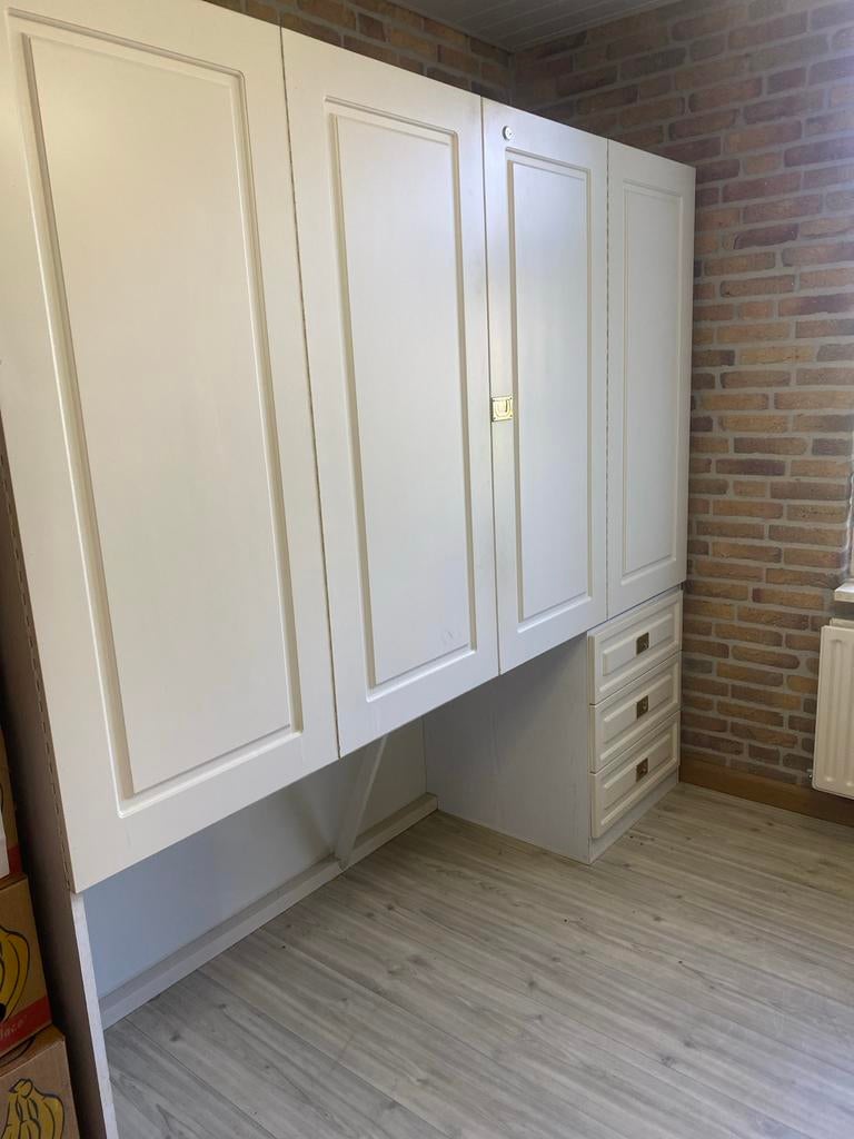 Witte kast/bureau voor veel doeleinden te gebruiken!, Ophalen, Gebruikt