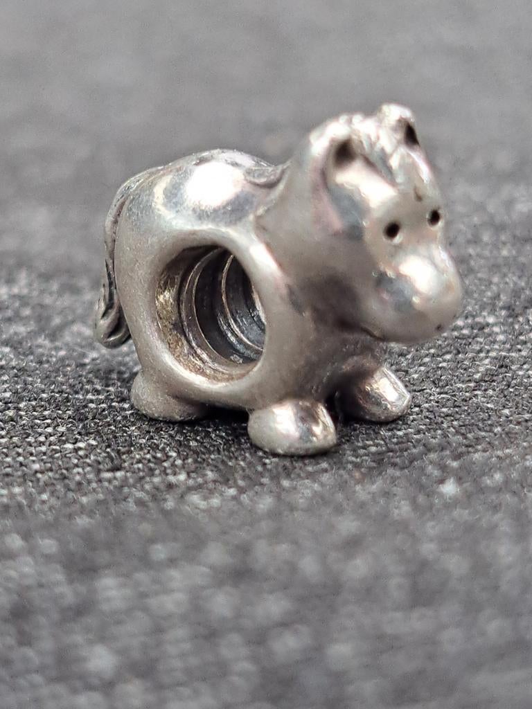 Pandora bedel paard 925 ALE, Gebruikt, Pandora, Ophalen of Verzenden, 1 bedel