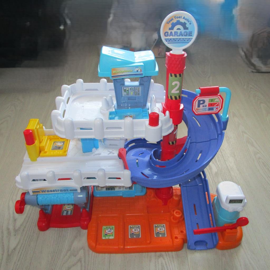 Grote Parkeergarage met Spiraaloprit & Wasstraat, Kinderen en Baby's, Ophalen of Verzenden, Gebruikt, Overige typen