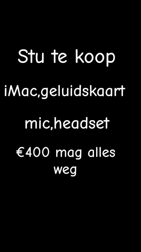 Apple iMac met Focusrite geluidskaart en microfoon headset, Computers en Software, Apple Desktops, Gebruikt, iMac, 8 GB, Ophalen of Verzenden