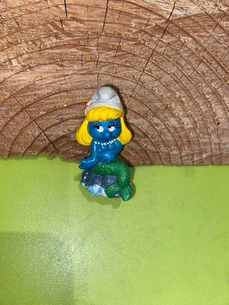 Smurfen smurf zeemeermin smurfin groen, Verzamelen, Smurfen, Ophalen of Verzenden, Zo goed als nieuw