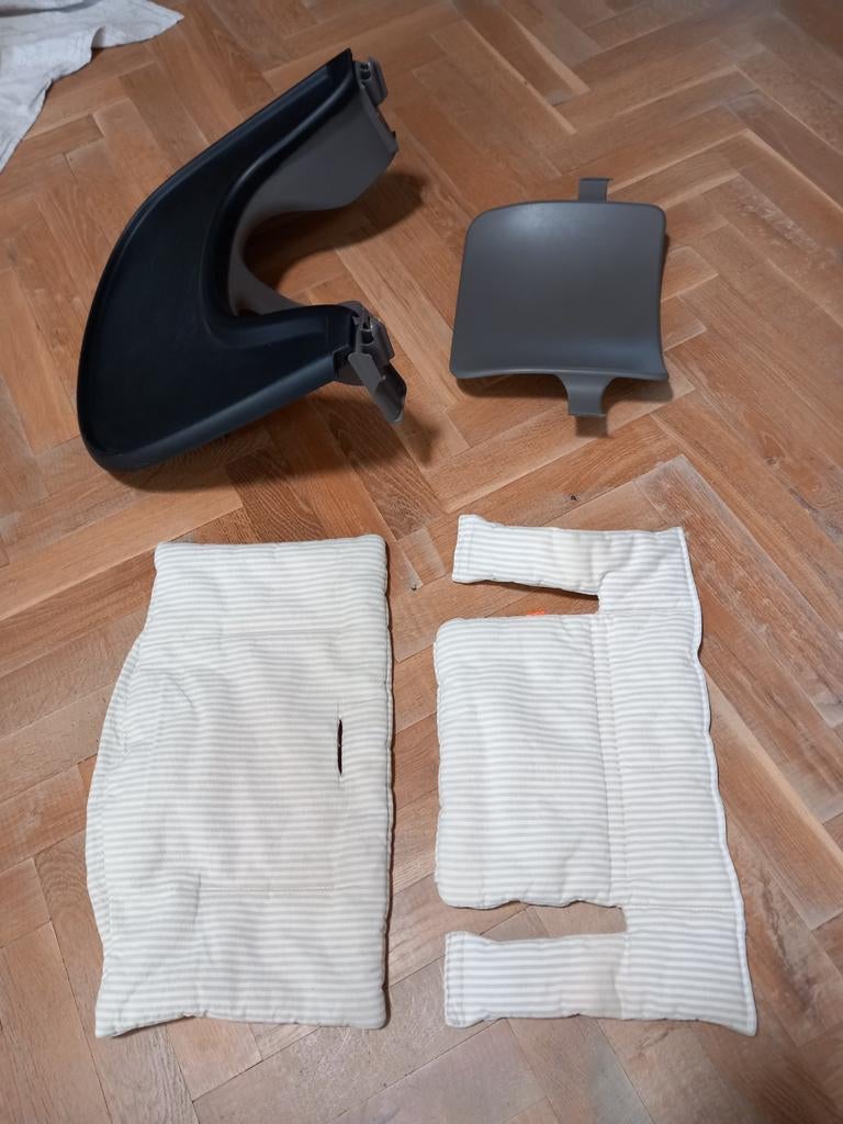 Stokke Tripp Trapp laatste Babysets + Bekleding + Tray!, Ophalen of Verzenden, Gebruikt, Meegroeistoel, Gordel(s)