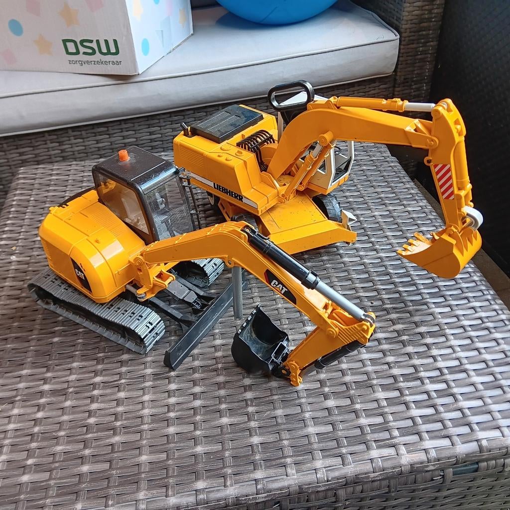 Bruder graafmachines, Ophalen of Verzenden, Gebruikt