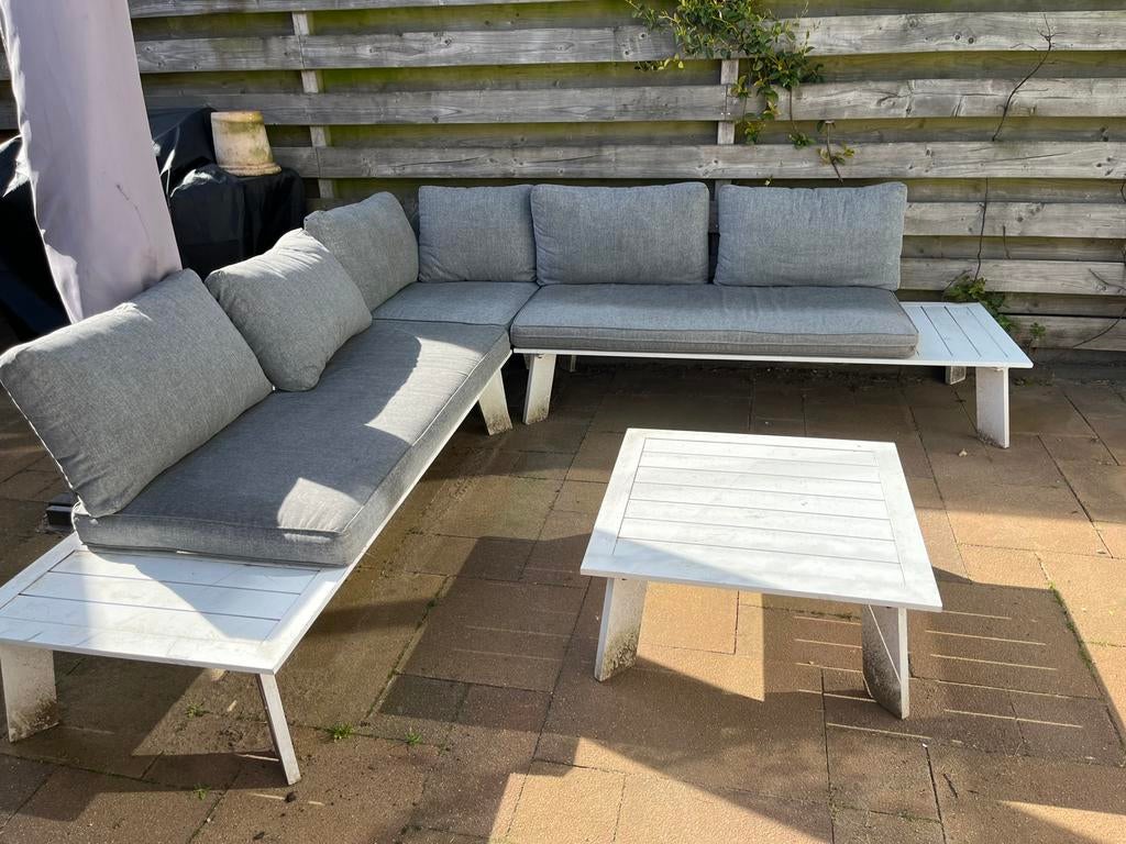 Aluminium onderhoudsvrije loungeset, Ophalen of Verzenden, Zo goed als nieuw, Aluminium, 2 zitplaatsen