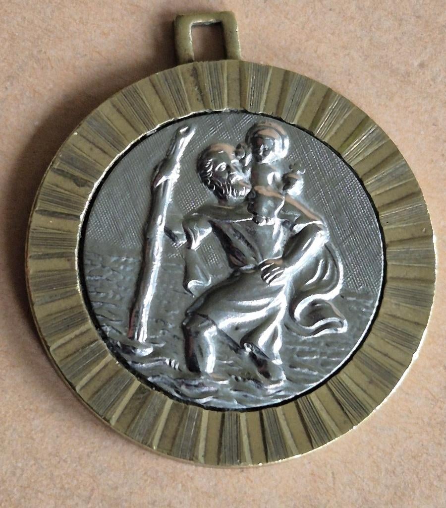 3-60 mooie Sint Christoffel hanger (de reisbeschermheilige), Ophalen of Verzenden