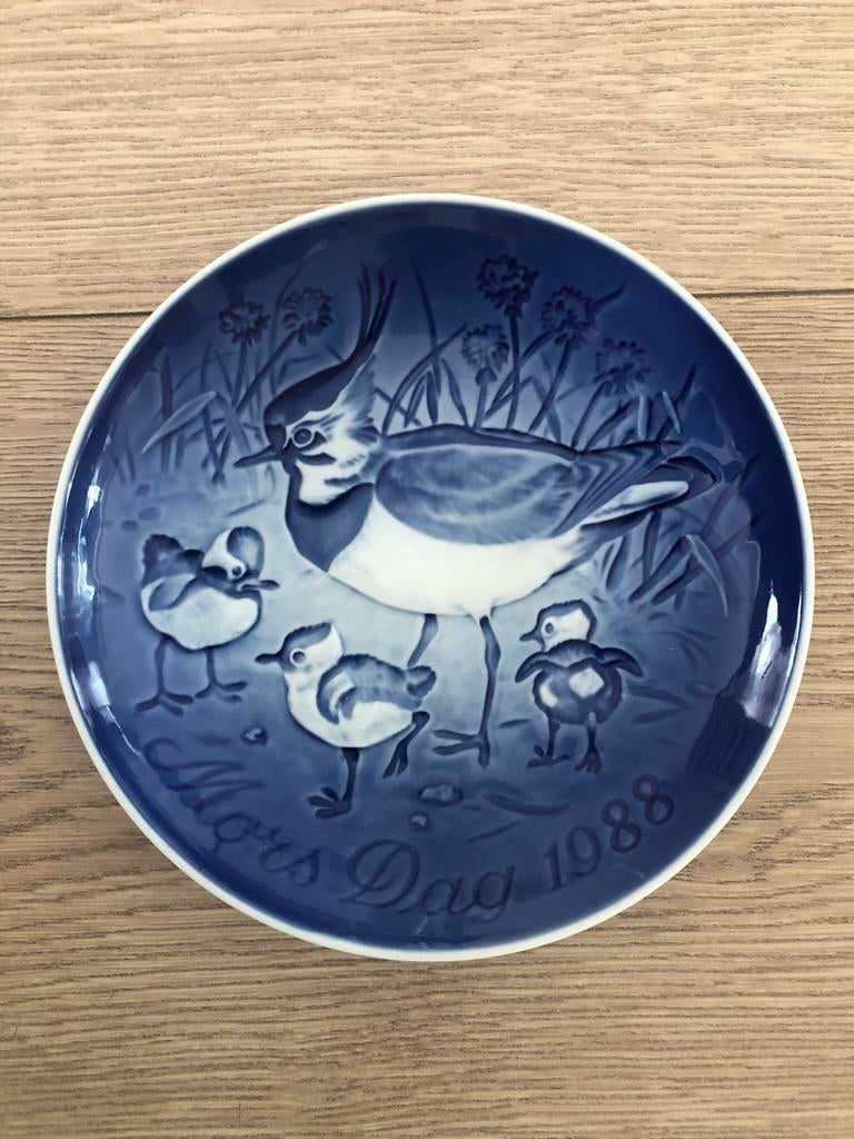 Vintage Zweeds Deens wandbord Moederdag Kievit 1988, Ophalen of Verzenden, Zo goed als nieuw