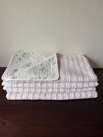 Grote Lits-jumeaux Sprei, Roze Gebloemd, Gestreept, Brocante, Wit, Overige typen, Tweepersoons, Ophalen of Verzenden