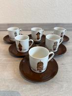 6x Mitterteich kop en schotels – vintage (klok motief), Ophalen of Verzenden