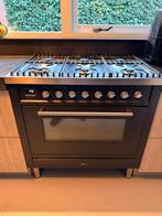 Boretti VT96AN fornuis antraciet 90cm, Witgoed en Apparatuur, Fornuizen, Ophalen, Gebruikt, 60 cm of meer, Grill