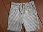 ZARA Kids bermuda korte broek beige zwarte streep maat 110, Kinderen en Baby's, Kinderkleding | Maat 110, Broek, ZARA, Ophalen of Verzenden