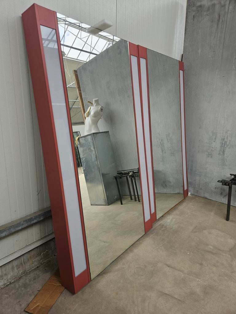 Paskamer spiegel met verlichting, Ophalen, Zo goed als nieuw, 75 tot 100 cm, 150 tot 200 cm