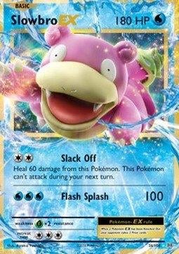 Pokemon slab Slowbro EX (EVO 26) PGS 10, Ophalen of Verzenden, Zo goed als nieuw, Losse kaart, Foil