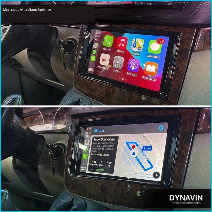 navigatie mercedes sprinter carkit android 15 carplay 128gb, Auto diversen, Autoradio's, Ophalen of Verzenden