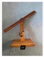 Antiek houten winkel kleding item verstelbaar bijzonder, Ophalen of Verzenden