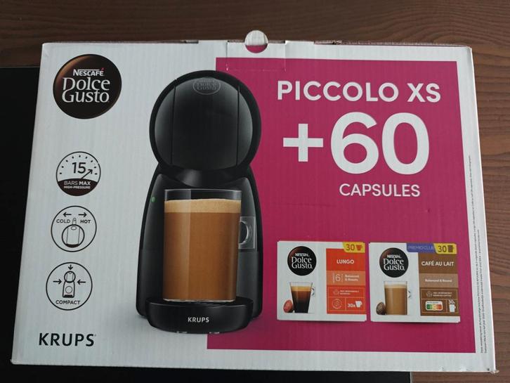 Dolce Gusto Piccolo XS koffiemachine met 60 capsules, Diversen, Levensmiddelen, Ophalen