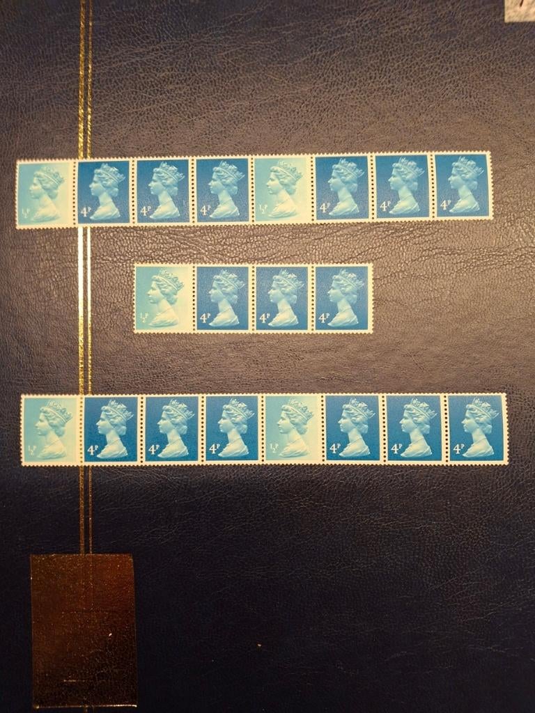 postzegel engeland combinatie rolzegels 7.1 Readers Digest, Verzenden, Postfris
