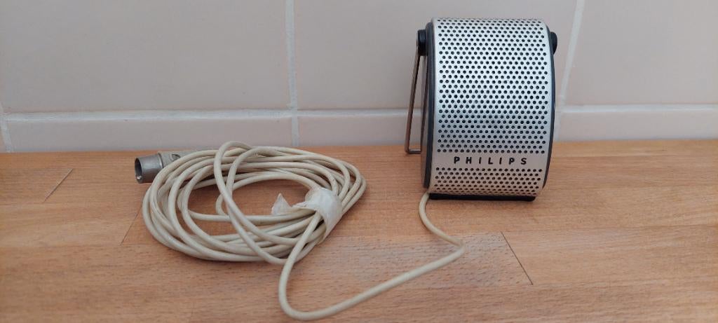 vintage Philips EL 3782/00 microfoon uit de jaren 60, Ophalen of Verzenden, Zo goed als nieuw