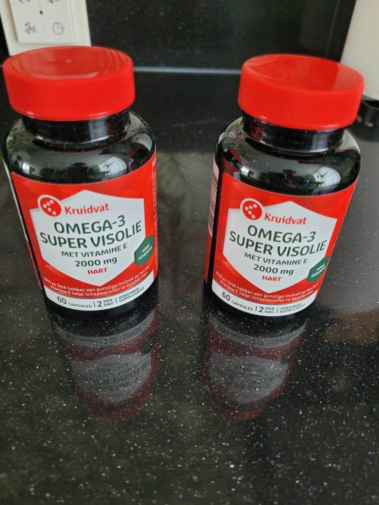 Kruidvat Omega-3 Super Visolie met Vitamine E, Sport en Fitness, Gezondheidsproducten en Wellness, Nieuw, Overige typen, Ophalen