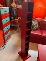 Cd-rek rood/zwart € 15,00, Huis en Inrichting, Ophalen, Gebruikt, 75 tot 150 discs, Cd's