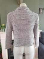 POOOLS schitterend grijs crème vest jasje 38 M | vestje, Maat 38/40 (M), Verzenden, Zo goed als nieuw, Grijs