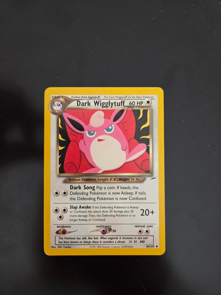 Dark Wigglytuff Pokémon kaart (40/105) - Team Rocket, Ophalen of Verzenden, Zo goed als nieuw, Losse kaart