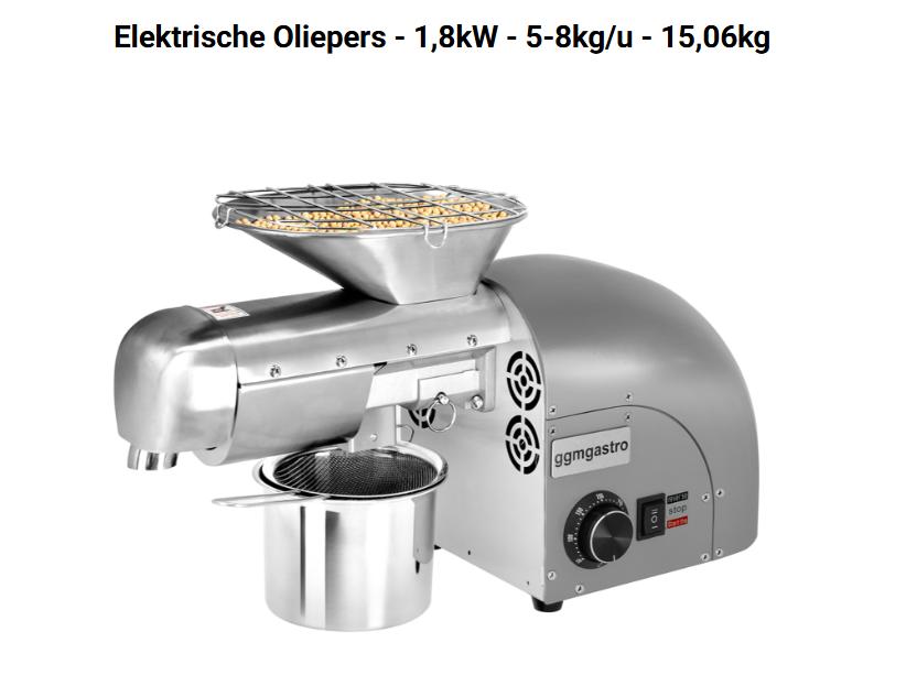 Oliepersmachine GGM Gastro, Ophalen of Verzenden, Nieuw, Zilver