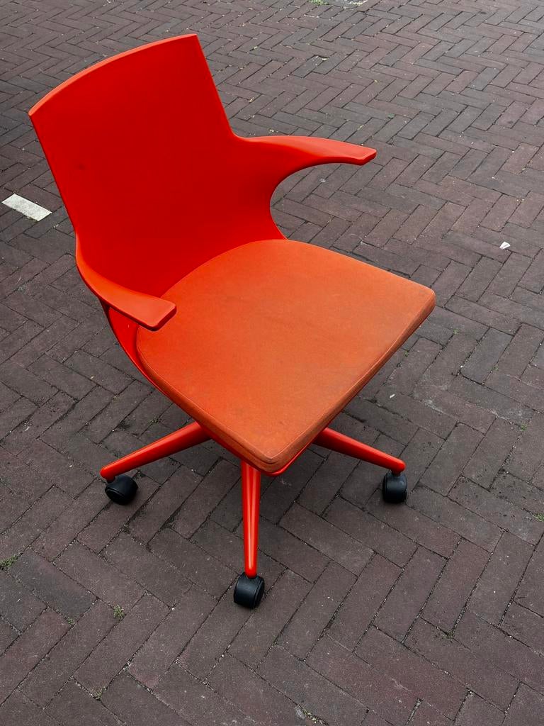 Bureaustoel Kartell Spoon, Ophalen, Gebruikt, Oranje