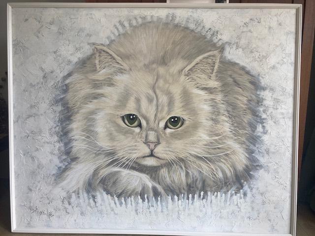 Mooi groot vintage olieverfschilderij Thomas Lee met lijst, Antiek en Kunst, Kunst | Schilderijen | Klassiek, Ophalen of Verzenden