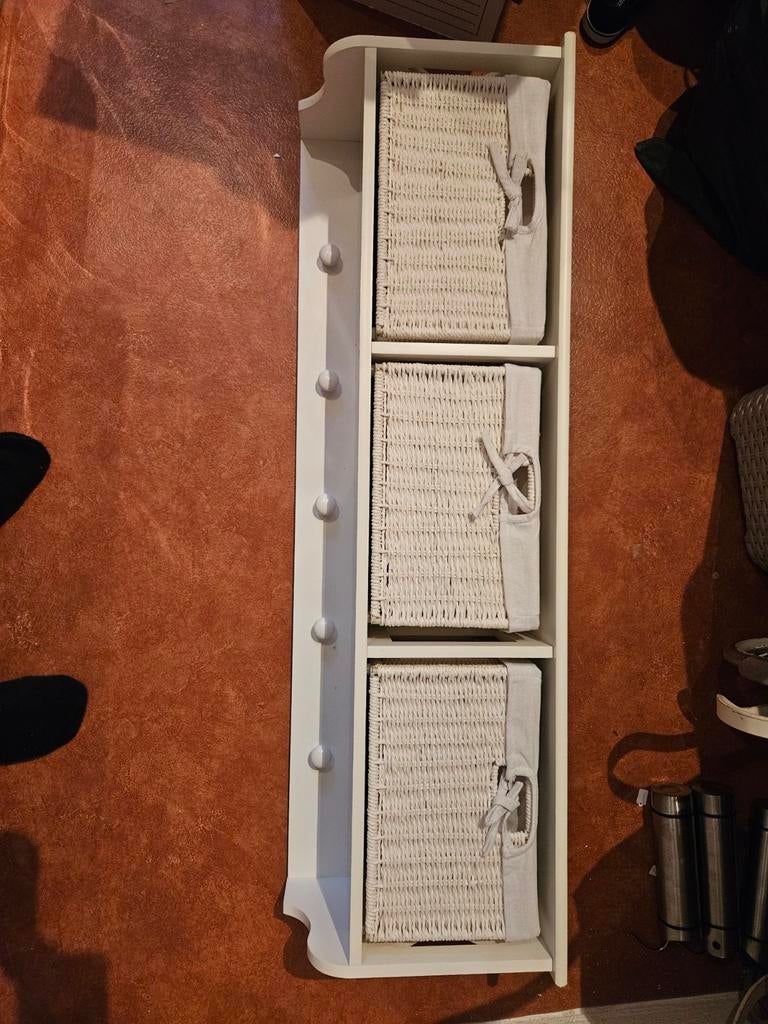 Kapstok met 3 mandjes, Huis en Inrichting, Woonaccessoires | Kapstokken, Ophalen