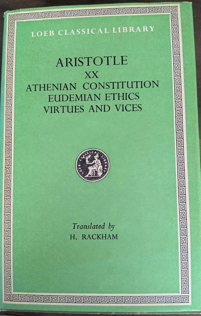 Aristotle, deel X1X, XX en XX1, Gelezen, Ophalen of Verzenden, H. Rackham, Engelse vertaler, Amerika