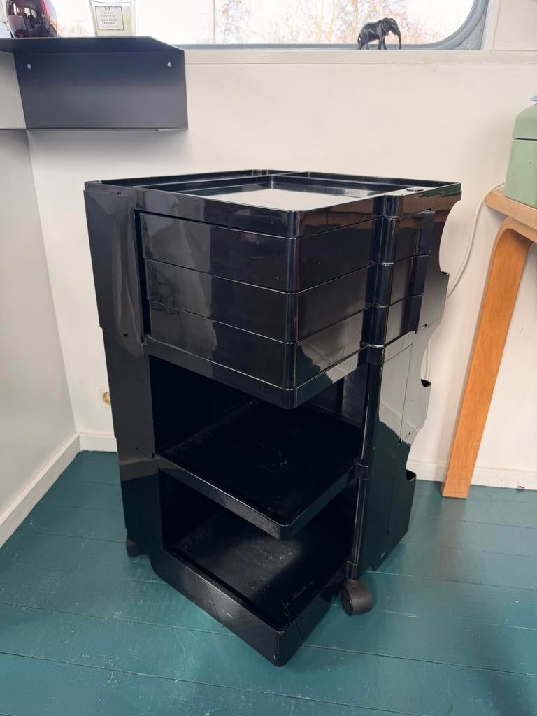 Vintage design Joe Colombo trolley rolkast, Ophalen, Huis en Inrichting