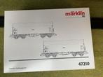 Märklin 47210 Set van twee zijldekwagens van de NMBS, Wisselstroom, Treinset, Ophalen of Verzenden, Zo goed als nieuw