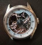 Rotary horloge met open uurwerk(is stuk), Ophalen of Verzenden, Leer, Overige merken