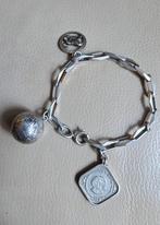 Prachtige zilveren (835) Closed Forever armband met 3 bedels, Ophalen, Zo goed als nieuw, Met bedels of kralen, Zilver