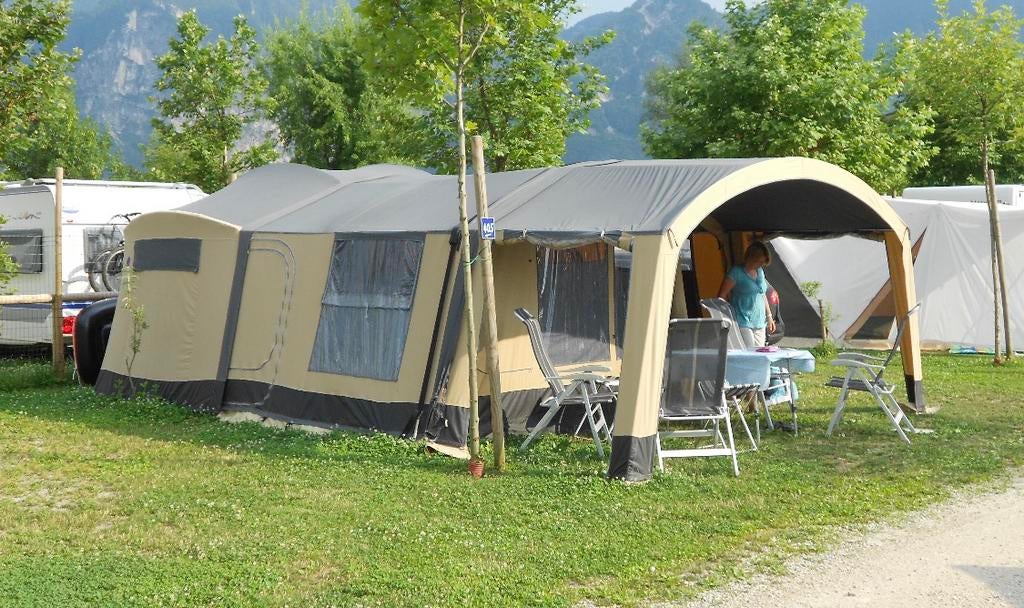 Vouwwagen cabanon Europa Camper Futura - 8 personen, Caravans en Kamperen, Vouwwagens, Ophalen, Beige, Cabanon, Aanwezig