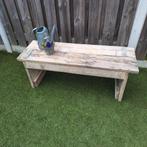 Rustieke houten bank voor tuin of terras, Tuin en Terras, Ophalen of Verzenden, Gebruikt, Hout