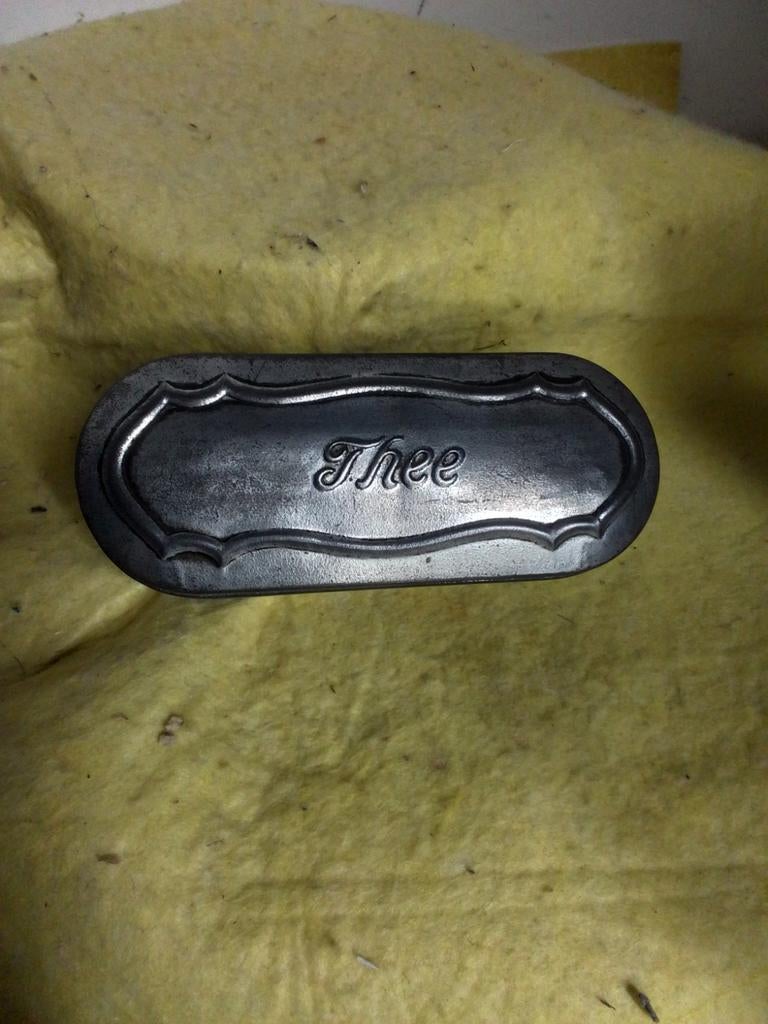 8243) mooi oud thee lepel doosje Albert Heijn, Ophalen of Verzenden, Gebruikt, Overige