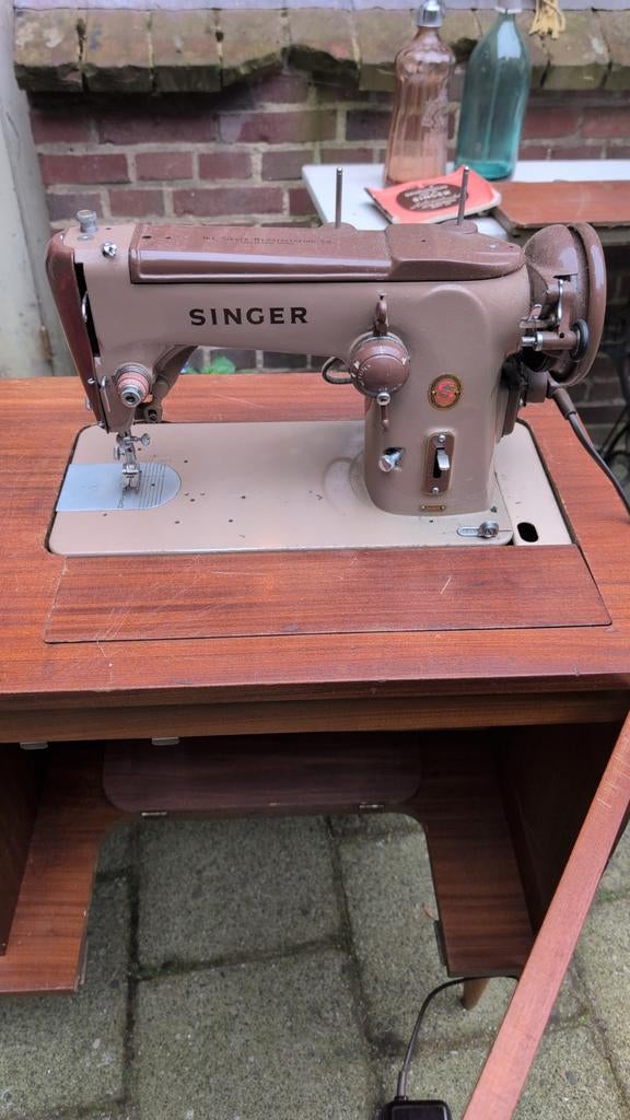 Vintage Singer 306K Naaimachine - Klassieke Kwaliteit, Ophalen of Verzenden, Gebruikt, Naaimachine, Singer