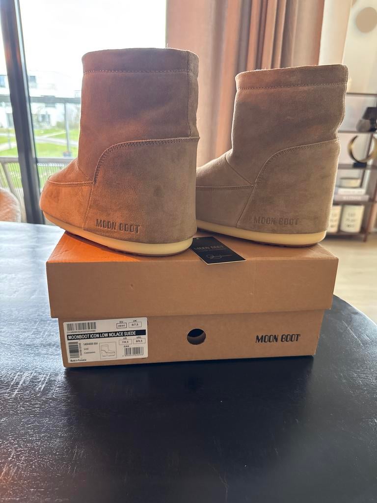 Nieuwe Moonboot Icon Low Nolace Suede, Ophalen of Verzenden, Nieuw, Bruin, Snowboots