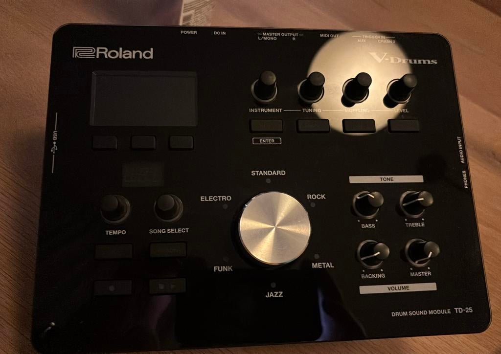 Roland TD25 module, Roland drum triggers., Ophalen of Verzenden, Zo goed als nieuw, Roland