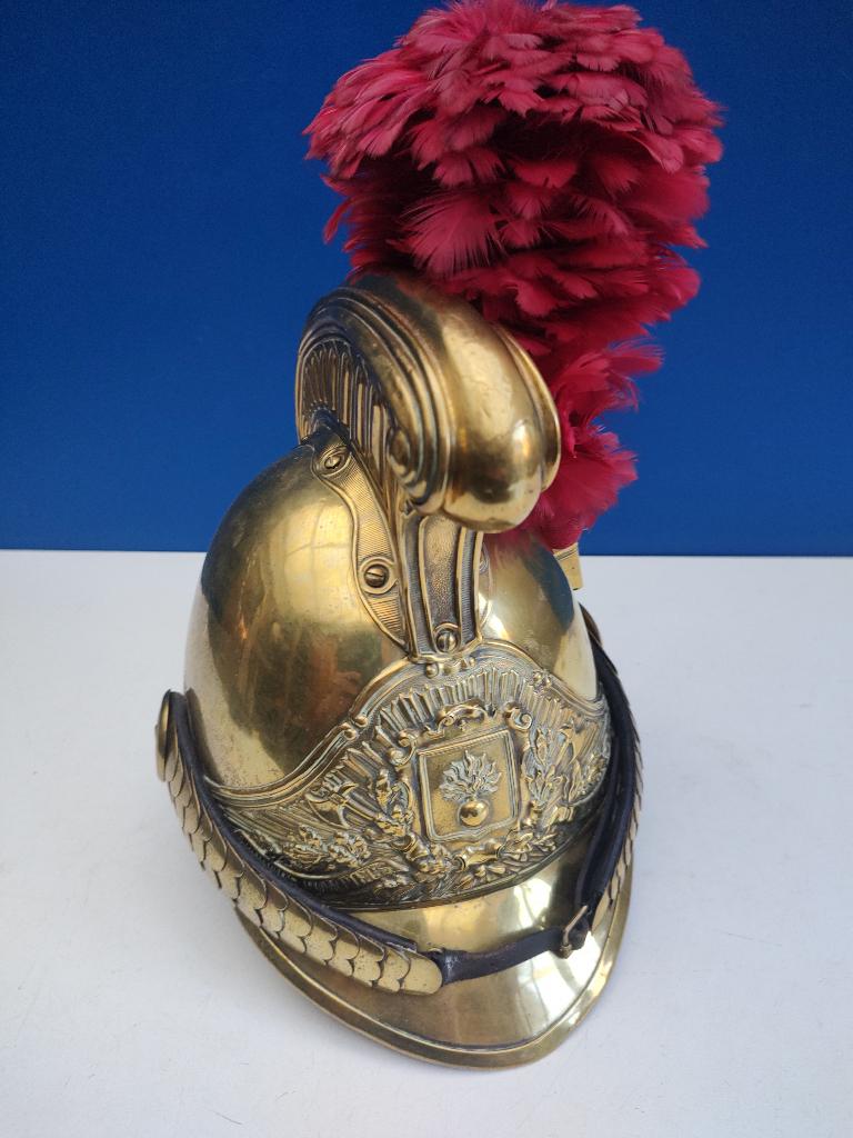 # 47 Franse brandweer " Mandres"  helm, Verzenden, Landmacht, Overige gebieden, Helm of Baret